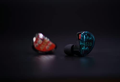 Linsoul KZ AS10 Hi-Fi Stereo Earbuds with 5 Balanced Armature Drivers – Premium Noise-Canceling In-Ear Headphones for Unmatched Sound Clarity, Detachable 0.75 mm Cable, Sleek Black Design for Comfort and Style