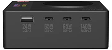 Revolutionize Your Workspace with the ISDT Power 200 H – Advanced 200 W USB C Desktop Charging Station Featuring 4+1 Ports for Lightning-Fast Charging of Mac Book Pro/Air, i Pad, i Phone, Galaxy & Pixel – Magnetic Functionality & Included Power Adapter for Optimal Efficiency and Device Organization