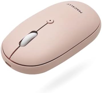 Sleek Macally Wireless Bluetooth Mouse – Rechargeable, Ergonomic Design for Mac & PC – Ultra-Quiet Clicks Perfect for Home, Office & Travel – Enhanced Compatibility with Mac Book Air/Pro, i Mac & Windows Laptops – Experience Comfort & Efficiency in Every Click