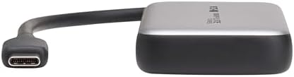 Tripp Lite 4-Port USB-C Hub – Lightning-Fast 10 Gbps Data Transfer, 100 W Power Delivery & Thunderbolt 3 Compatibility – Ultimate Travel-Friendly Connectivity for Professionals – Easy Plug-and-Play Setup with 3-Year Warranty Included