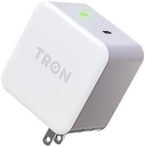 Tron 25 W USB-C Fast Charging Power Adapter with 56 FT Digital Display Cable – Superior Charging Performance for Home, Office, and Travel – State-of-the-Art Compatibility for All USB-C Devices with Real-Time Monitoring Features