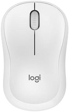 Logitech M240 Silent Bluetooth Mouse – Wireless & Compact Design for Effortless Navigation, 18-Month Battery Life, and Smooth Tracking on All Surfaces – Ideal for Windows, mac OS, Chrome OS – Portable Off White Solution for Professionals on the Go