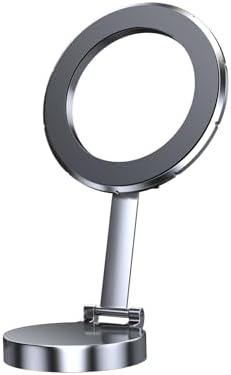 Elevate Your Driving Safety with the 2024 Mini Universal Magnetic Suction Car Phone Mount – Innovative Grey Aluminum Design, 360-Degree Rotatable for Optimal Viewing, Seamless Mag Safe Compatibility with i Phone 11-15 Pro Max for Effortless Navigation and Convenience