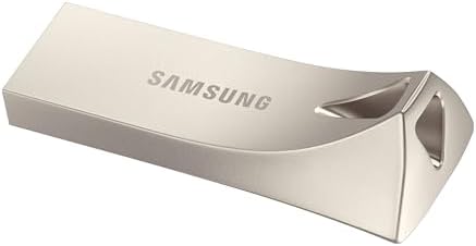 SAMSUNG BAR Plus 128 GB USB 3.1 Flash Drive – Ultra-Fast 400 MB/s Data Transfer, Rugged Metal Design for Maximum Durability, Ideal for Photos, Videos, and Music Storage, Enhanced Compatibility Across Devices, Sleek Titan Grey Finish