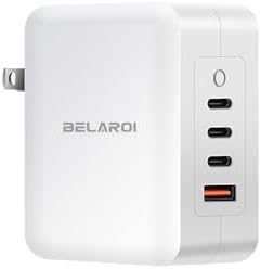 140 W USB-C Fast Charging Wall Charger with 4 Ports – Compact & Lightweight Ga N Charger for i Phone, Galaxy, i Pad & More – Foldable Design for Ultimate Portability – Power Delivery 3.1 Technology for Rapid Device Charging – Universal Charging Solution for Home & Travel