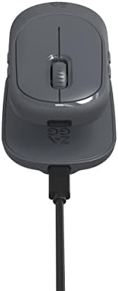 ZAGG Pro Mouse: Ultimate Multi-Device Bluetooth Mouse with Wireless Qi Charging Pad & 6 ft USB-C Cable – Ergonomic, Fast, and Universally Compatible for Tablets & Laptops