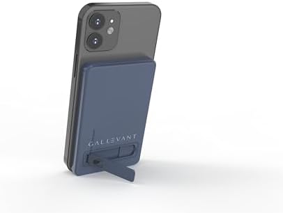 Ultra-Slim 5000 m Ah Magnetic Wireless Power Bank with Kickstand – Effortless Charging for i Phone & Android Devices, TSA-Approved Travel Essential with USB-C Fast Recharge and Safety Features for Ultimate Convenience