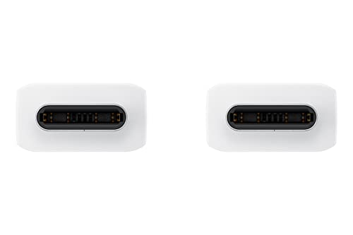Samsung 1.8 m Type-C to Type-C Cable (5 A) – Superior Fast Charging & Data Transfer for All Devices in Sleek White Finish Maximize your connectivity with the Samsung 1.8 m Type-C to Type-C Cable, designed for effortless charging and data transfer. This premium cable offers outstanding compatibility with smartphones, tablets, and laptops, ensuring seamless integration into your tech ecosystem. With rapid charging capabilities of up to 5 A, it guarantees efficient power delivery, so you can spend less time tethered to a wall outlet and more time enjoying your devices. The durable construction utilizes high-quality materials that promise long-lasting performance, making it an ideal choice for everyday use at home, in the office, or while traveling. Its generous 1.8 m length provides the flexibility needed for comfortable use in diverse settings. The elegant white finish not only enhances your device’s aesthetics but also signifies superior quality and reliability. Elevate your productivity and charging experience with the Samsung Type-C Cable, engineered for those who demand excellence in their mobile accessories.