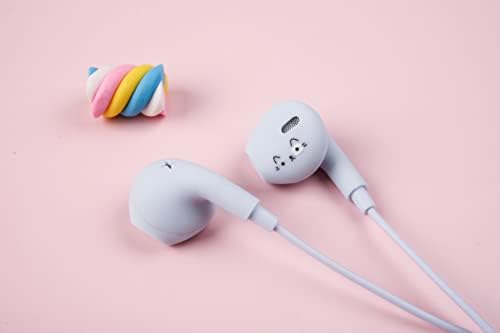 Qear Fun Donut Earbuds for Kids – Charming Wired Headphones with Integrated Microphone and Adorable Donut Storage Case, Ideal for Young Music Lovers and On-the-Go Adventures – Superior Sound Quality and Comfort for All-Day Listening