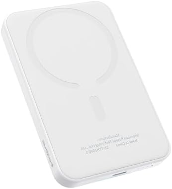 Baseus Magnetic Portable Charger for i Phone – 5,000 m Ah Qi2 Certified Wireless Power Bank with 15 W Mag Safe Compatibility & 20 W USB-C Fast Charging for i Phone 16/15/14/13/12 – Sleek, Lightweight Design for On-the-Go Power Solutions