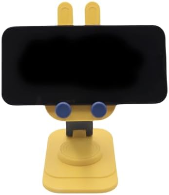 Cute Rabbit 2-Pack Foldable Phone Stand Holder: 360-Degree Adjustable Desk Accessory for All Smartphones – Stylish Functionality and Enhanced Compatibility for Everyday Use