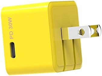 Rapid X Porto Uno USB-C 30 W PD Power Adapter – Compact Fast Wall Charger for i Phone 15, i Pad Pro, Samsung & More – Foldable Design with Side Port for Easy Travel – Enhanced Speed & Universal Compatibility in Sleek Teal Finish