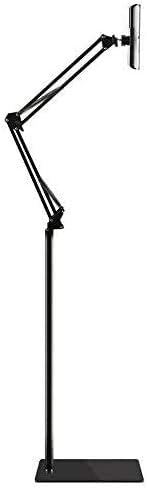 Universal Adjustable Tablet Floor Stand – Versatile 360-Degree Rotating Metal Holder for i Pads, i Phones, and Kindles (4.5-12.9″) – Optimize Your Workspace with a Sturdy, Lightweight Design for Effortless Hands-Free Viewing in Any Setting