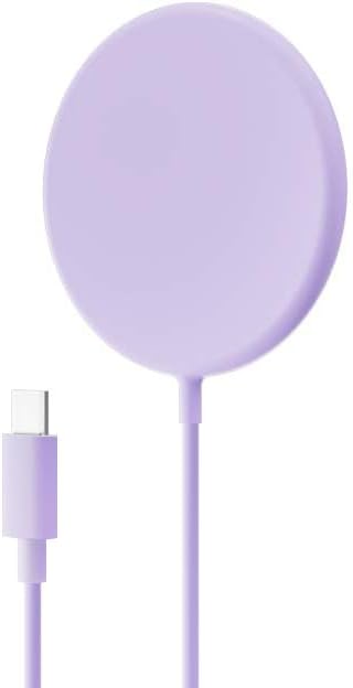 Sleek Pink Qi Wireless Charger – Fast 15 W Charging Pad for i Phone 16/15/14/13/12 & Samsung Galaxy – Portable Fast Charging Solution for Apple & Android Devices – Enhance Your Charging Experience Anywhere