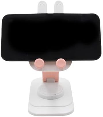 Cute Rabbit 2-Pack Foldable Phone Stand Holder: 360-Degree Adjustable Desk Accessory for All Smartphones – Stylish Functionality and Enhanced Compatibility for Everyday Use