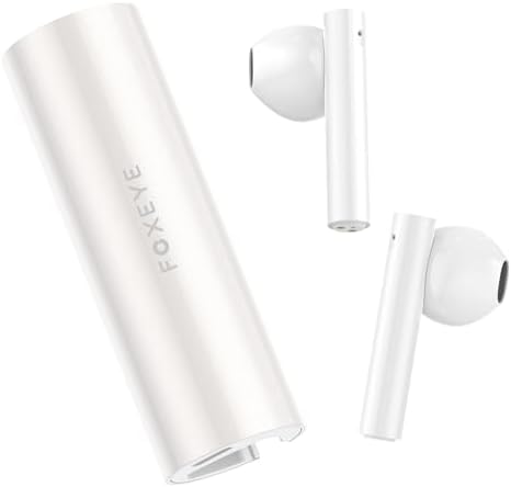 Foxeye Bluetooth 5.4 Advanced Noise Cancelling Earbuds – Ergonomically Designed Wireless Headphones with Touch Controls for Ultimate Comfort and Seamless Connectivity, Ideal for Active Lifestyles and Daily Travel, Compact Charging Case for Enhanced Portability and Quick Access