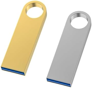 Wooolken 5 Pack Sleek Metal 64 GB USB Flash Drives – Durable USB 2.0 Memory Sticks with Keychain for Effortless Data Storage and Transfer on PC & Laptop – Perfect for Professionals and Students