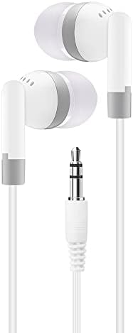 Bulk Pack of 50 Individually Wrapped Earbuds – Premium Classroom Headphones for Schools, Libraries, and Hospitals – Enhanced Compatibility, Lightweight Design, and High-Quality Sound for Focused Listening