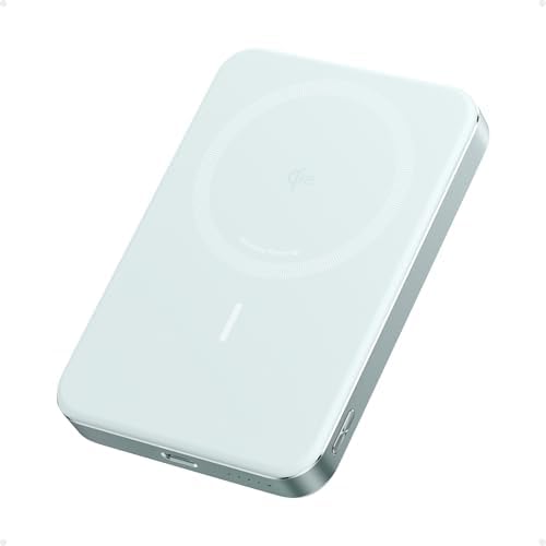 Anker Mag Go 10,000 m Ah Ultra-Slim Magnetic Power Bank – Qi2 Certified 15 W Fast Charger for i Phone 16/15/14/13/12 Series, Ergonomic Design for Effortless Portability and Seamless Charging Experience – Ideal for On-the-Go Lifestyle