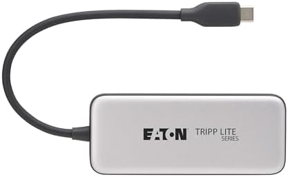 Tripp Lite 4-Port USB-C Hub – Lightning-Fast 10 Gbps Data Transfer, 100 W Power Delivery & Thunderbolt 3 Compatibility – Ultimate Travel-Friendly Connectivity for Professionals – Easy Plug-and-Play Setup with 3-Year Warranty Included