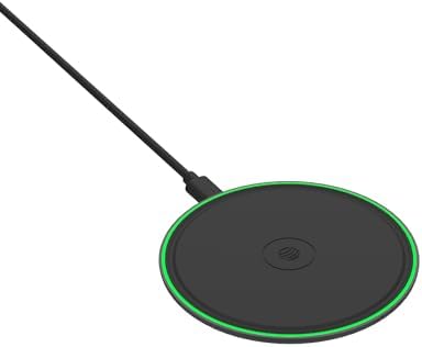 AT&T 15 W Qi-Certified Wireless Charging Pad – Rapid Power Solution for All Qi-Enabled Devices, Sleek White Aesthetic with Premium USB-C Input, Ideal for Seamless Home & Office Charging Experience