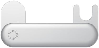 Sleek Silver Pop Sockets Laptop Phone Mount – 360-Degree Rotating Device Holder for Enhanced Productivity and Effortless Connectivity – Perfect for Multitaskers and Professionals
