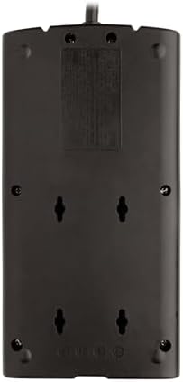 Tripp Lite TLP808 B 8-Outlet Surge Protector with 8 ft. Right Angle Cord – Premium Power Strip for Home and Office, 2880 Joules Protection, Lifetime Warranty, Ideal for Computers and Gaming Systems
