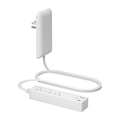 Elevate Your Power Management with the LIDER Ultra-Thin Outlet Extender – 3 Receptacles, 12 W USB Type-A & USB Type-C Charging Ports, Compact Flat-Face Design, 3 ft Cord, ETL-Listed Safety Assurance, Perfect for Home and Office Use