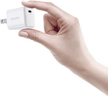 Compact 20 W USB C Wall Charger by Seyas – Fast Charging Adapter for i Phone, i Pad, Air Pods, Pixel, Galaxy, Switch – Dual-Pack with Enhanced Compatibility and Safety Features for Everyday Convenience