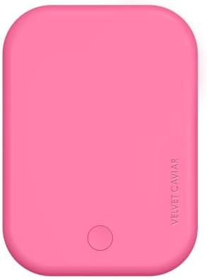 Stylish Hot Pink Leopard VELVET CAVIAR Magnetic Power Bank – Mag Safe Compatible Slim Charger for i Phone 12, 13, 14, 15 – Fast 5000 m Ah Portable Battery Pack with USB-C for Effortless Charging on the Go