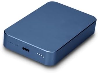 AT&T Essentials Navy Blue 10000 m Ah Magnetic Power Bank – Ultra-Fast USB-C PD Portable Charger with Foreign Object Detection for Enhanced Safety and Compatibility – Perfect for Travel and On-the-Go Charging
