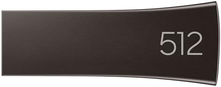 SAMSUNG BAR Plus 128 GB USB 3.1 Flash Drive – Ultra-Fast 400 MB/s Data Transfer, Rugged Metal Design for Maximum Durability, Ideal for Photos, Videos, and Music Storage, Enhanced Compatibility Across Devices, Sleek Titan Grey Finish