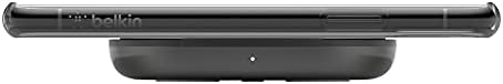 Belkin 10 W Qi-Certified Fast Wireless Charging Pad – Effortless Power for i Phone, Samsung Galaxy, Pixel & Air Pods Pro – Sleek Black Design for Tangle-Free Streaming and Music – Universal Compatibility with Safety Features for Overheating Protection – Essential Accessory for Modern Tech Users