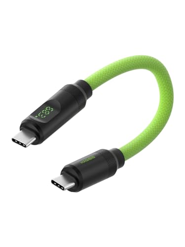 Hagibis USB 4 Cable with LED Display – 240 W Fast Charging & 8 K@60 Hz Video Output for i Phone 16/15 Pro Max, i Pad, Mac Book Pro/Air – Ultimate Thunderbolt 4/3 Data Transfer Solution for Efficient Connectivity and Enhanced Performance