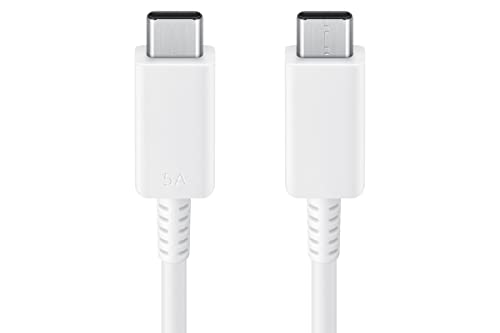 Samsung 1.8 m Type-C to Type-C Cable (5 A) – Superior Fast Charging & Data Transfer for All Devices in Sleek White Finish Maximize your connectivity with the Samsung 1.8 m Type-C to Type-C Cable, designed for effortless charging and data transfer. This premium cable offers outstanding compatibility with smartphones, tablets, and laptops, ensuring seamless integration into your tech ecosystem. With rapid charging capabilities of up to 5 A, it guarantees efficient power delivery, so you can spend less time tethered to a wall outlet and more time enjoying your devices. The durable construction utilizes high-quality materials that promise long-lasting performance, making it an ideal choice for everyday use at home, in the office, or while traveling. Its generous 1.8 m length provides the flexibility needed for comfortable use in diverse settings. The elegant white finish not only enhances your device’s aesthetics but also signifies superior quality and reliability. Elevate your productivity and charging experience with the Samsung Type-C Cable, engineered for those who demand excellence in their mobile accessories.