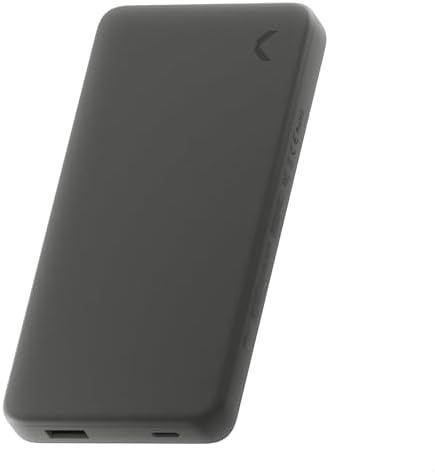10,000 m Ah Dual Port Power Bank – Ultra-Fast Charging Solution for i Phone 16/15/14, Samsung Galaxy, i Pad & Google Pixel – Slim, Lightweight Design with Optimal Compatibility in Graphite – Perfect On-the-Go Charging Companion