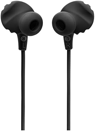 JBL Endurance Run 2 Wired Sports Earbuds – Waterproof In-Ear Headphones with Pure Bass Sound, Ergonomic Comfort for Active Lifestyles, Hands-Free Calling, and Enhanced Device Compatibility (Black) – Your Ultimate Workout Companion for Unmatched Audio Performance