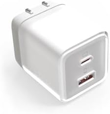 Ultra-Compact 70 W Ga N Dual USB-C Fast Charger – High-Efficiency Wall Adapter for Mac Book Pro/Air, i Pad Pro, Galaxy S23, Dell XPS 13, i Phone 16/15 Pro & Steam Deck – Rapid Charging with Universal Compatibility for Modern Devices