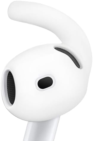 Seltureone 2024 Edition Non-Slip Silicone Ear Hooks for Air Pods 4 – 6 Customizable Pairs for Ultimate Comfort and Secure Fit – Ideal for Athletes and Active Lifestyles with Enhanced Sound Isolation and Included Storage Pouch