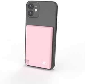 Magnetic Ultra-Slim 5000 m Ah Power Bank with Integrated USB-C Cable – Lightweight Travel Charger for i Phone 15 & Android Devices, TSA Compliant, Effortless Charging with Adhesive Magnet for Ultimate Convenience