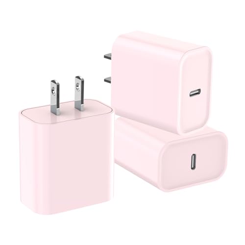 Ultimate 3-Pack USB-C Fast Charger for i Phone 16/15 – 20 W Power Delivery Quick Charge Adapter for i Pad Pro, Air Pods & More – Compact, Reliable & Safe Charging Solution for Home, Office, and Travel