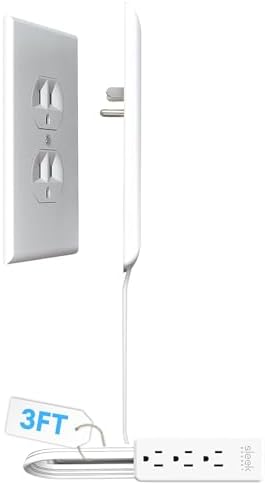 Revolutionize Your Space with the Sleek Socket Ultra-Thin Outlet Concealer & Cord Management Kit – Stylish Flat Extension Cord Power Strip for Clutter-Free Homes, Perfect for Enhancing Aesthetics and Functionality in Any Room