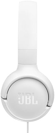 JBL Tune 520 C On-Ear Headphones – USB-C Wired Design with Hi-Res Audio Precision, Enhanced Pure Bass Sound, and Ergonomic Comfort Fit, Complete with 3-Button Remote for Seamless Call and Music Control (Stylish White Finish) – Ideal Choice for Audiophiles and Professionals Seeking Superior Sound Experience
