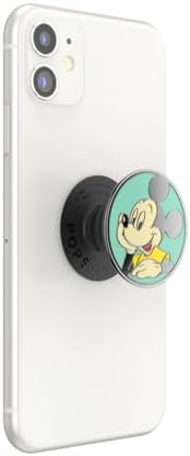 Disney Classic Mouse Pop Sockets Phone Grip with Versatile Kickstand – Ultimate Anti-Drop Phone Holder for One-Handed Use and Easy Style Switchability – Compatible with i Phone, Samsung, and Most Cases – Ideal for Wireless Charging and Everyday Convenience