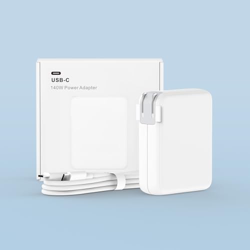 Premium 140 W USB-C Power Adapter and 6.6 FT Braided Charging Cable for Mac Book Pro & Air – Fast Charging Solutions for i Pad Pro & Air M2, Enhanced Compatibility for Modern Tech Users, Perfect for Professionals and Creatives