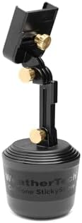 Universal Adjustable Cup Holder Phone Mount by Weather Tech – Hands-Free Smartphone Accessory for Cars and Trucks – Optimal Viewing with Extension Feature – Durable Design for i Phone and Android – Secure Charging Compatibility – Elevate Your Driving Experience