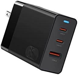 Ga N 65 W Super Fast USB-C Wall Charger – Versatile Trio Adapter for Mac Book Pro, i Phone 13, Samsung Galaxy S22 Ultra, and More – Rapid Charging Solution for HP, Lenovo, and Dell Laptops – Compact Design with Advanced Safety Features for Optimal Performance