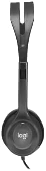 Logitech H111 Versatile Stereo Headset with 3.5 mm Jack – Premium Sound Quality and Noise-Canceling Mic for Gamers and Students, Adjustable Comfort for All-Day Use