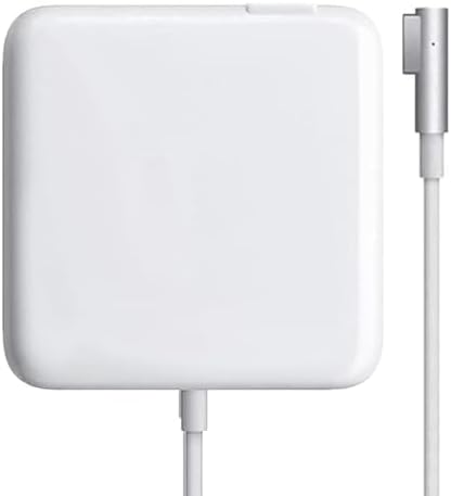 High-Efficiency 85 W Mac Book Pro Charger with 6.6 FT L-Tip Power Adapter – Compact, Foldable Design for Enhanced Portability and Compatibility with Pre-2012 Mac Book Pro Models 13/15/17 Inch – Guaranteed 100% Performance and Safety Certified