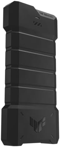 ASUS TUF Gaming A1 External M.2 NVMe SATA PCIe SSD Enclosure – Ultra-Fast USB-C Storage Solution with M.2 Q-Latch, IP68 Waterproof & Dustproof Design, Perfect for PS5 and Xbox Gamers, Enhanced Drop Resistance, Sleek Black Finish for Optimal Performance and Reliability